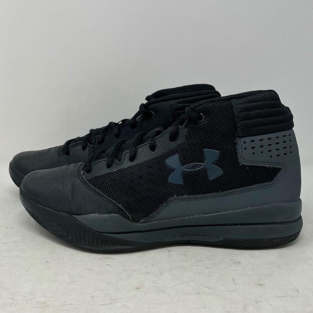 Under Armour Jet Mid Basketball Shoes Black Youth Size 6Y